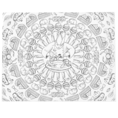 Papier pergaminowy do przekąsek frytek nadruk SZEF KUCHNI 500 szt. 250x200 mm - Hendi 678220 Papier pergaminowy do przekąsek frytek nadruk SZEF KUCHNI 500 szt. 250x200 mm - Hendi 678220