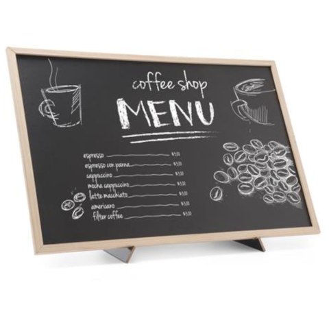 Tablica informacyjna reklamowa MENU z podstawą podpórką 40x60 cm - Hendi 664131 Tablica informacyjna reklamowa MENU z podstawą podpórką 40x60 cm - Hendi 664131