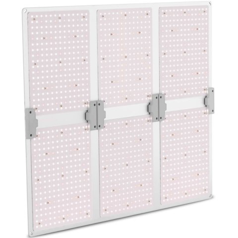 Lampa do uprawy wzrostu roślin pełne spektrum 72 x 60 cm 1404 LED 600 W srebrna Lampa do uprawy wzrostu roślin pełne spektrum 72 x 60 cm 1404 LED 600 W srebrna