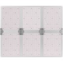 Lampa do uprawy wzrostu roślin pełne spektrum 72 x 60 cm 1404 LED 600 W srebrna