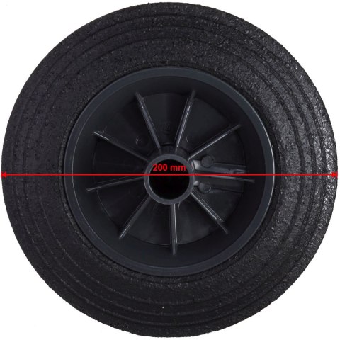 Koło kółko do kubła kontenera na odpady gumowe śr. 200mm Koło kółko do kubła kontenera na odpady gumowe śr. 200mm