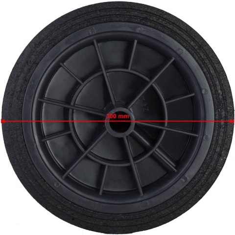 Koło kółko do kubła kontenera na odpady gumowe śr. 300mm Koło kółko do kubła kontenera na odpady gumowe śr. 300mm