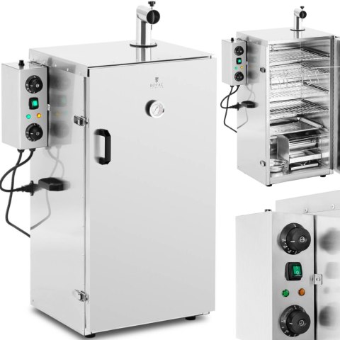 Wędzarnia elektryczna piec do wędzenia 4 ruszty 105 l 1000 W Wędzarnia elektryczna piec do wędzenia 4 ruszty 105 l 1000 W