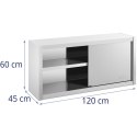 Szafa ścienna gastronomiczna z drzwiami przesuwanymi STAL 120 x 45 x 60 cm