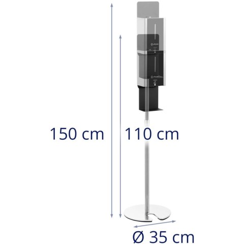 Dozownik do mydła stacja myjąca bezdotykowa automatyczna 100-140 cm 1 l Dozownik do mydła stacja myjąca bezdotykowa automatyczna 100-140 cm 1 l