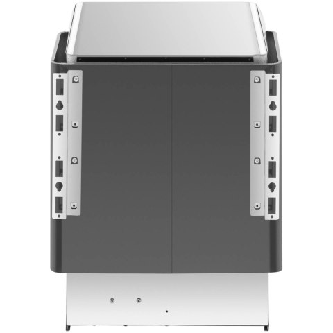Piec do sauny elektryczny 5-9 m3 do 110C 400 V 6 kW czarno-srebrny Piec do sauny elektryczny 5-9 m3 do 110C 400 V 6 kW czarno-srebrny