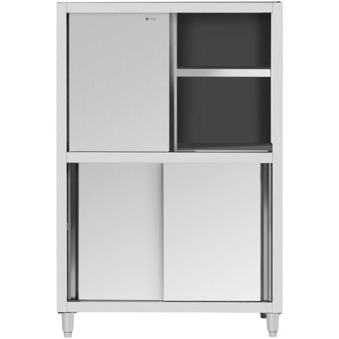 Szafa gastronomiczna magazynowa ze stali nierdzewnej drzwi suwane 120 kg 120 x 50 x 180 cm Szafa gastronomiczna magazynowa ze stali nierdzewnej drzwi suwane 120 kg 120 x 50 x 180 cm