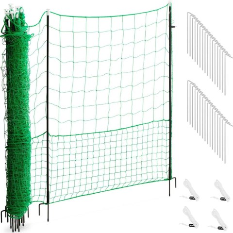 Siatka ogrodzenie ochronne hodowlane dla kur drobiu 1,25 x 25 m Siatka ogrodzenie ochronne hodowlane dla kur drobiu 1,25 x 25 m