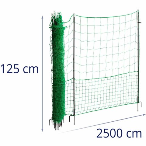 Siatka ogrodzenie ochronne hodowlane dla kur drobiu 1,25 x 25 m Siatka ogrodzenie ochronne hodowlane dla kur drobiu 1,25 x 25 m