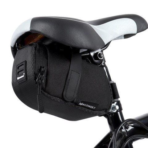 Mała torba rowerowa pod siodełko 0.6 l czarny Mała torba rowerowa pod siodełko 0.6 l czarny