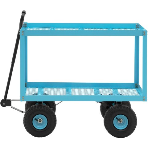 Wózek ogrodowy transportowy 2 poziomy z siatki do 150 kg Wózek ogrodowy transportowy 2 poziomy z siatki do 150 kg
