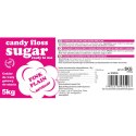 Kolorowy cukier do waty cukrowej czerwony o smaku naturalnym 5kg