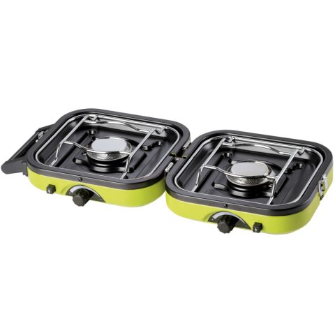 Kuchenka turystyczna na kemping podwójna DUAL COMPACT + GRILL Kuchenka turystyczna na kemping podwójna DUAL COMPACT + GRILL