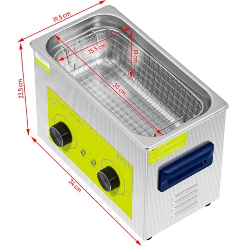 Myjka wanna ultradźwiękowa oczyszczacz 4.5 l 120 W Myjka wanna ultradźwiękowa oczyszczacz 4.5 l 120 W