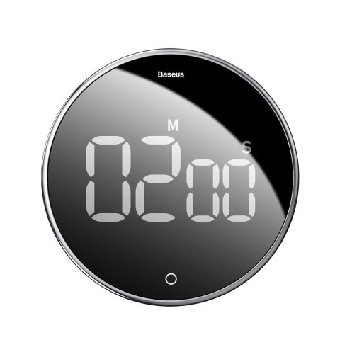 Obrotowy minutnik czasomierz elektroniczny timer czarny Obrotowy minutnik czasomierz elektroniczny timer czarny