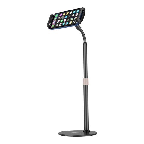 Stojak na tablet i telefon na biurko czarny Stojak na tablet i telefon na biurko czarny