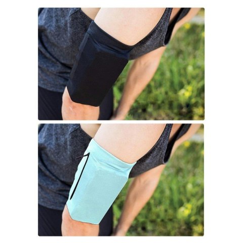 Opaska na ramię do biegania ćwiczeń fitness armband S granatowa Opaska na ramię do biegania ćwiczeń fitness armband S granatowa