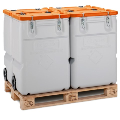 Pojemnik na odpady niebezpieczne MOBIL BOX 170L - pomarańczowy Pojemnik na odpady niebezpieczne MOBIL BOX 170L - pomarańczowy