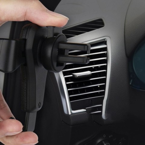 Uchwyt samochodowy do telefonu grawitacyjny na kratkę wentylacyjną nawiew Car Holder H01 czarny Uchwyt samochodowy do telefonu grawitacyjny na kratkę wentylacyjną nawiew Car Holder H01 czarny