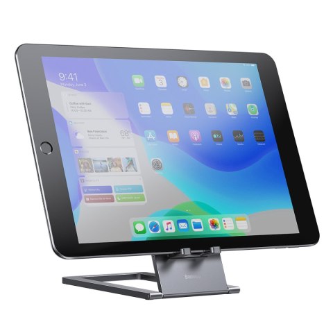 Biurkowy stojak uchwyt podstawka na tablet składana szary Biurkowy stojak uchwyt podstawka na tablet składana szary