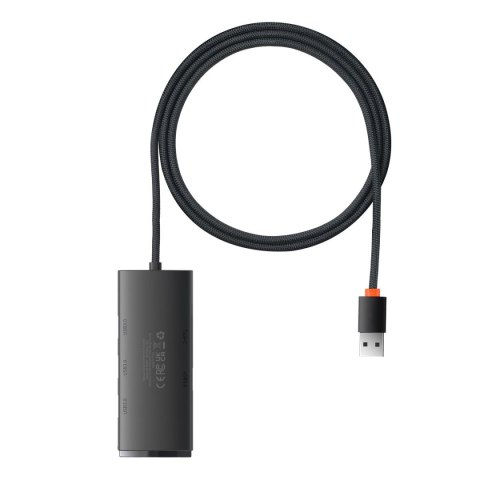 HUB adapter USB-A do 4xUSB-A 3.0 5Gb/s Lite Series czarny HUB adapter USB-A do 4xUSB-A 3.0 5Gb/s Lite Series czarny