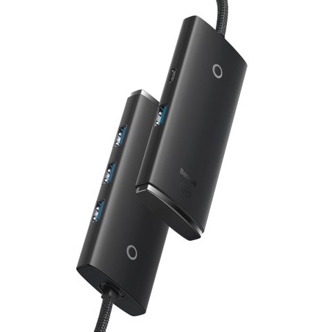 HUB adapter USB-A do 4xUSB-A 3.0 5Gb/s Lite Series czarny HUB adapter USB-A do 4xUSB-A 3.0 5Gb/s Lite Series czarny