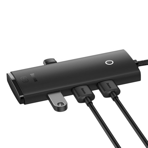 HUB adapter USB-A do 4xUSB-A 3.0 5Gb/s Lite Series czarny HUB adapter USB-A do 4xUSB-A 3.0 5Gb/s Lite Series czarny