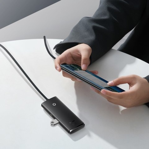 HUB adapter USB-A do 4xUSB-A 3.0 5Gb/s Lite Series czarny HUB adapter USB-A do 4xUSB-A 3.0 5Gb/s Lite Series czarny