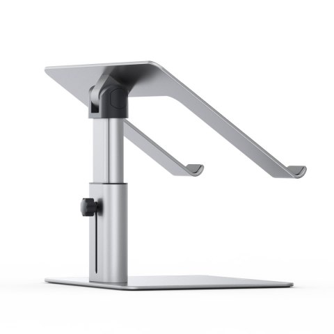 Podstawka pod laptopa 11"-17,3" regulowana wysokość aluminiowa srebrny Podstawka pod laptopa 11"-17,3" regulowana wysokość aluminiowa srebrny