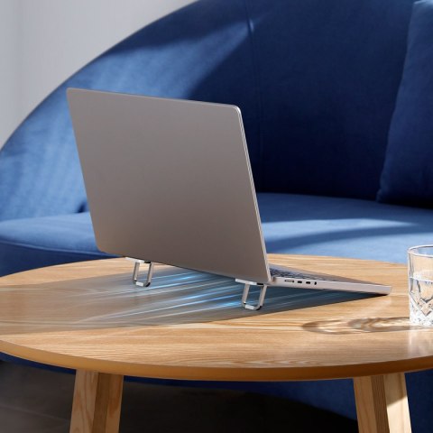 Podstawki nóżki do laptopa przyklejane składane 2szt. srebrny Podstawki nóżki do laptopa przyklejane składane 2szt. srebrny
