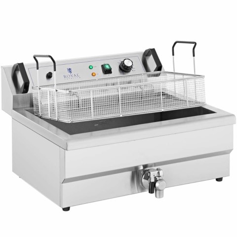 Smażalnik do pączków ryb frytek z ociekaczem 3000 W 16 l 230 V Smażalnik do pączków ryb frytek z ociekaczem 3000 W 16 l 230 V