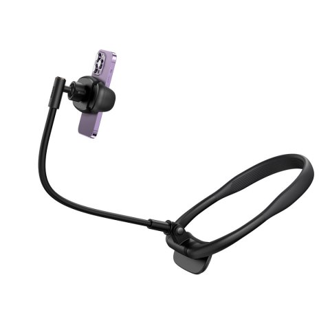 Uniwersalny uchwyt stojak na telefon na szyję ComfortJoy Series czarny Uniwersalny uchwyt stojak na telefon na szyję ComfortJoy Series czarny