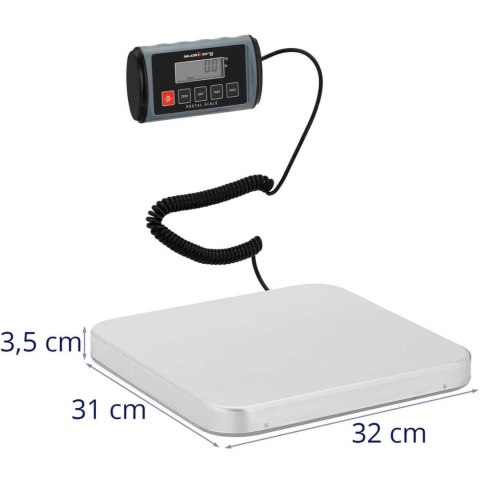 Waga paczkowa pocztowa LCD 31 x 32 cm 100 kg / 0.05 kg Waga paczkowa pocztowa LCD 31 x 32 cm 100 kg / 0.05 kg