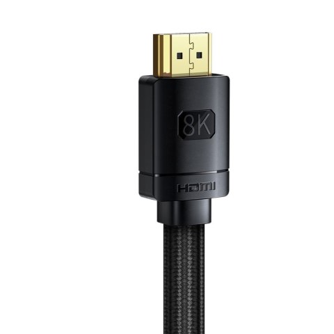 Kabel HDMI 2.1 8K 60 Hz eARC QMS Dynamic HDR VRR ALLM 3m czarny Kabel HDMI 2.1 8K 60 Hz eARC QMS Dynamic HDR VRR ALLM 3m czarny