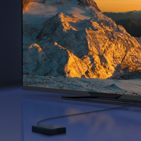 Kabel HDMI 2.1 8K 60 Hz eARC QMS Dynamic HDR VRR ALLM 3m czarny Kabel HDMI 2.1 8K 60 Hz eARC QMS Dynamic HDR VRR ALLM 3m czarny