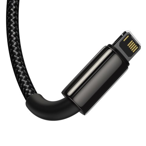 Kabel przewód 3w1 USB USB-C Iphone Lightning microUSB 3.5 A 1.5 m czarny Kabel przewód 3w1 USB USB-C Iphone Lightning microUSB 3.5 A 1.5 m czarny