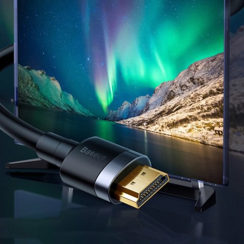 Kabel przewód HDMI 2.0 4K 60 Hz 3D 18 Gbps 2 m czarny Kabel przewód HDMI 2.0 4K 60 Hz 3D 18 Gbps 2 m czarny