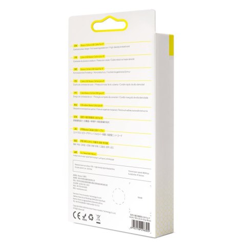 Wytrzymały nylonowy kabel przewód USB Iphone Lightning QC3.0 2A 3M czarno-szary Wytrzymały nylonowy kabel przewód USB Iphone Lightning QC3.0 2A 3M czarno-szary