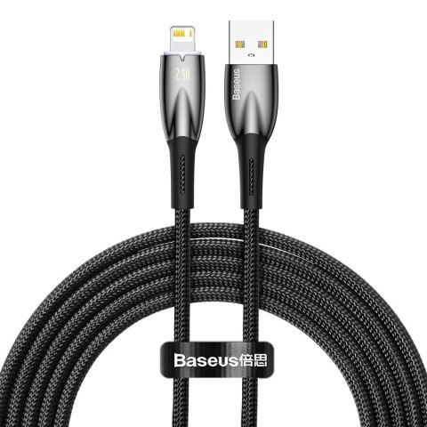 Glimmer Series kabel USB-A Iphone Lightning 480Mb-s 2.4A 2m czarny Glimmer Series kabel USB-A Iphone Lightning 480Mb-s 2.4A 2m czarny