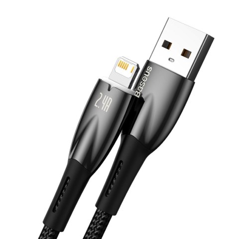 Glimmer Series kabel USB-A Iphone Lightning 480Mb-s 2.4A 2m czarny Glimmer Series kabel USB-A Iphone Lightning 480Mb-s 2.4A 2m czarny