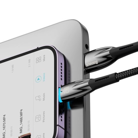 Glimmer Series kabel USB-A Iphone Lightning 480Mb-s 2.4A 2m czarny Glimmer Series kabel USB-A Iphone Lightning 480Mb-s 2.4A 2m czarny