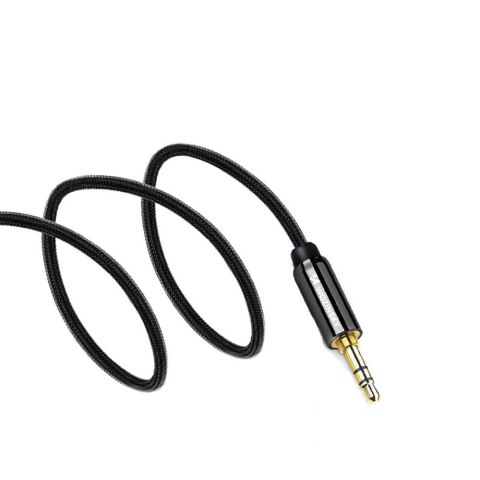 Kabel AUX kątowy męski-męski kabel mini jack 2m czarny Kabel AUX kątowy męski-męski kabel mini jack 2m czarny