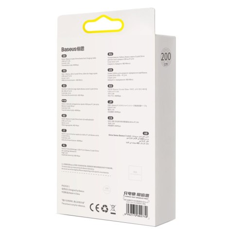 Kabel przewód do szybkiego ładowania i transferu danych USB Iphone Lightning 2.4A 2m czarny Kabel przewód do szybkiego ładowania i transferu danych USB Iphone Lightning 2.4A 2m czarny