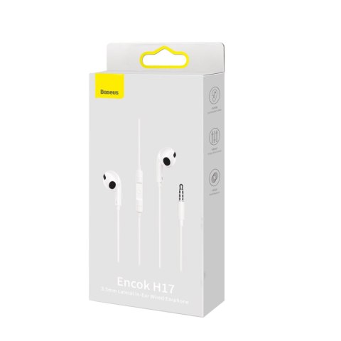 Słuchawki przewodowe Encok H17 minijack 3.5mm biały Słuchawki przewodowe Encok H17 minijack 3.5mm biały