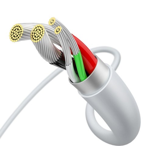 Superior kabel przewód USB microUSB do szybkiego ładowania 2A 1m biały Superior kabel przewód USB microUSB do szybkiego ładowania 2A 1m biały