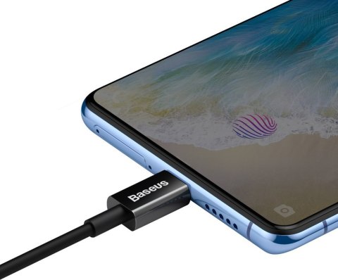 Superior kabel przewód USB microUSB do szybkiego ładowania 2A 1m czarny Superior kabel przewód USB microUSB do szybkiego ładowania 2A 1m czarny