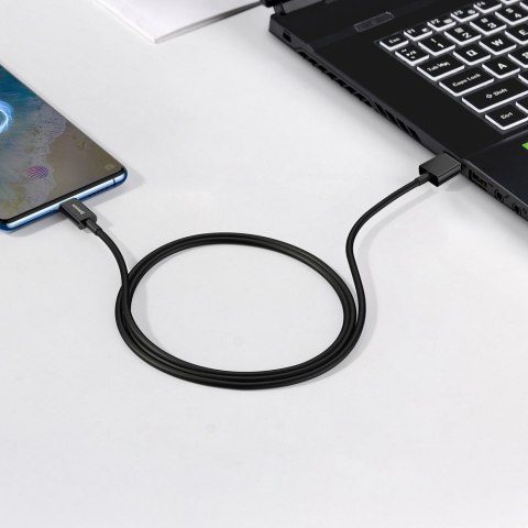 Superior kabel przewód USB microUSB do szybkiego ładowania 2A 1m czarny Superior kabel przewód USB microUSB do szybkiego ładowania 2A 1m czarny