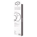 Yiven M30 przewód kabel audio stereo AUX 3.5 mm męski mini jack 1m srebrno-czarny
