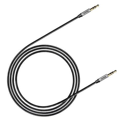 Yiven M30 przewód kabel audio stereo AUX 3.5 mm męski mini jack 1m srebrno-czarny Yiven M30 przewód kabel audio stereo AUX 3.5 mm męski mini jack 1m srebrno-czarny
