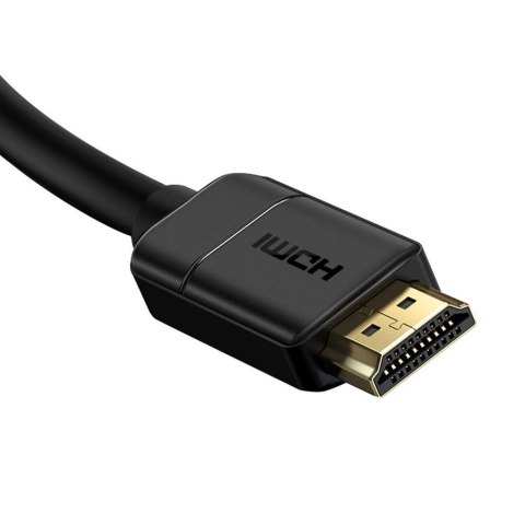 Kabel przewód HDMI 2.0 4K 30Hz 3D HDR 18Gbps 8m - czarny Kabel przewód HDMI 2.0 4K 30Hz 3D HDR 18Gbps 8m - czarny